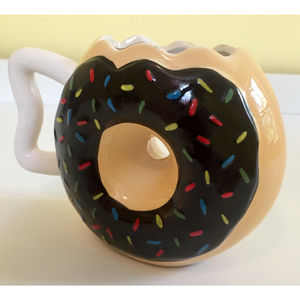 Doughnut Coffee Mug Frosted Chocolate Donut With Sprinkles by Big Mouth Inc.